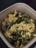 Habichuelas verdes con ajito y huevo