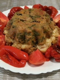 Una foto de Pastel de carne y espinacas
