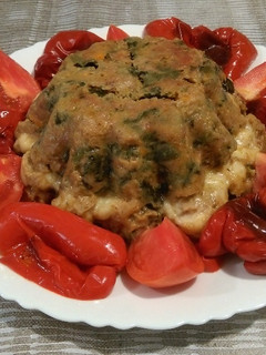 Una foto de Pastel de carne y espinacas