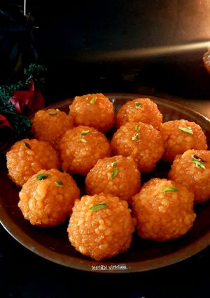 મોતીચૂર લાડુ (Motichur Ladoo Recipe In Gujarati) રેસીપી મુખ્ય ફોટો