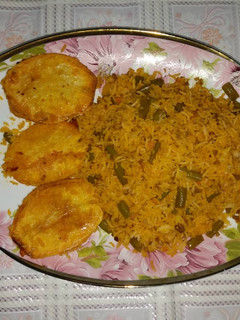 عکسی از دستور لوبیا پلو