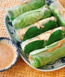 bánh tráng cuốn chay
