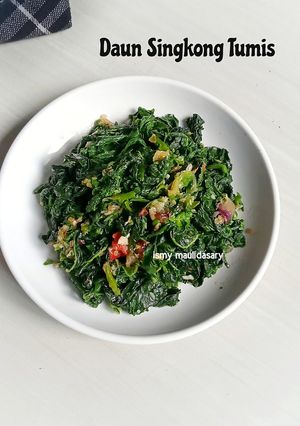 Foto resep Daun Singkong Tumis