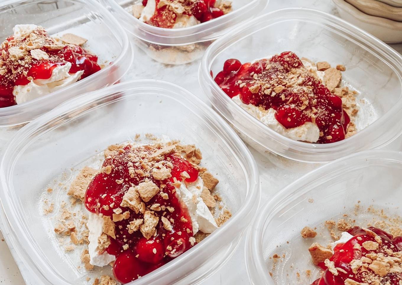 Low Calorie Cherry Cheesecake