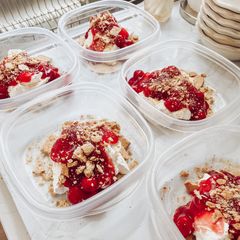 A picture of Low Calorie Cherry Cheesecake.