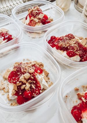 A picture of Low Calorie Cherry Cheesecake.