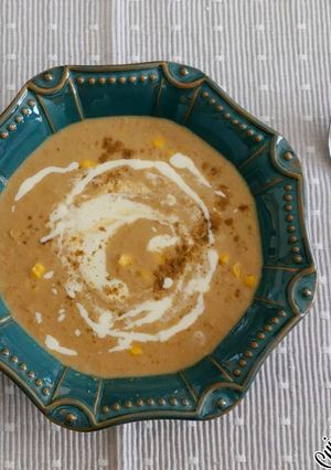 Une photo de 🌽 Velouté de maïs au cumin !! 🌽
