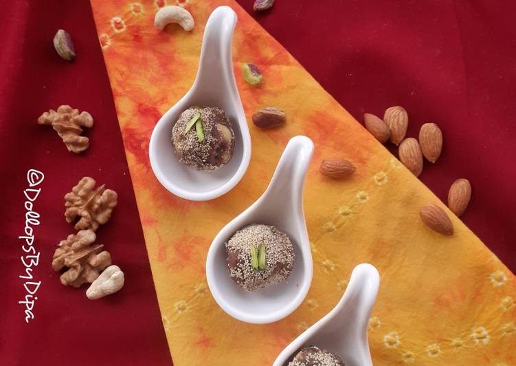 Easiest Way to Make Any-night-of-the-week Dates Dryfruits ladoo