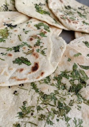 A picture of No Yeast Kulcha.