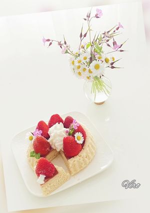 Une photo de Bowlcake façon tartelette aux fraises