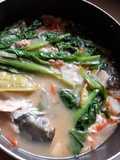 Pink salmon sinigang sa miso