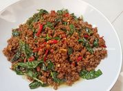 Gambar tumis daun basil