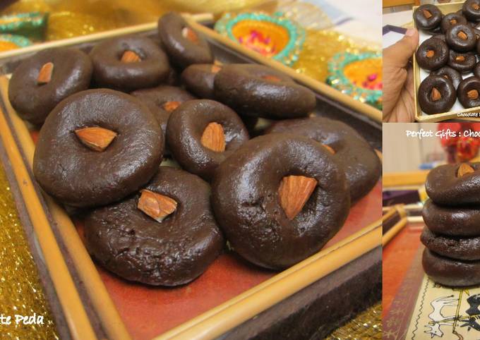 Recipe of Quick Chocolate Peda Ready in 15 Minutes: Gooey Chocolate Balls