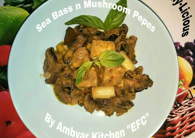 Cara Gampang Membuat 🍀Sea Bass n Mushroom Pepes Healthy-Licious🍀 yang Lezat