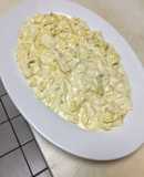 Fettuccine con salsa alfredo