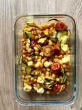 Receita Saudável - de Grão-de-Bico com Curgete e Feta
