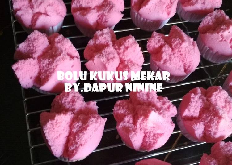 Resep Bolu kukus mekar pasta pisang ambon, Sempurna