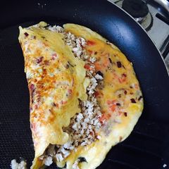 A picture of Chicken omelette.