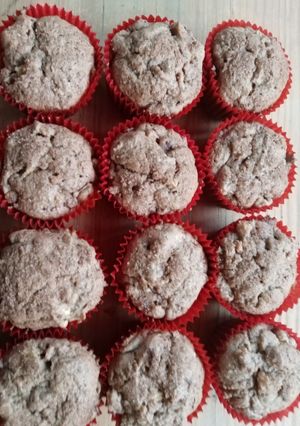 Una foto de Muffin de manzana con canela