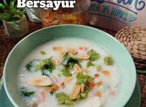 Gambar Resipi Berpantang : Bubur Ayam Bersayur