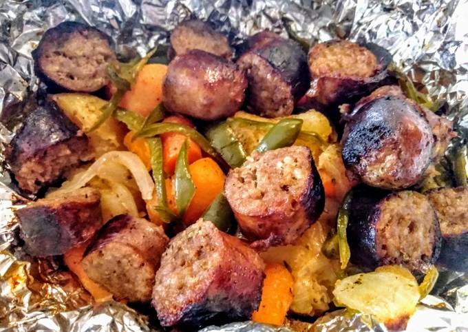 Sausage and Potato Foil Packs