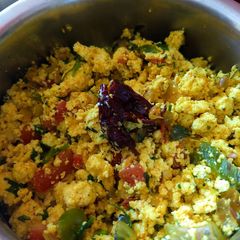 Paneer crumbled A picture of Paneer crumbled.