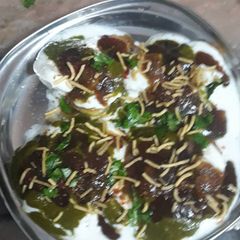 A picture of Heart shapes aalu tikki.