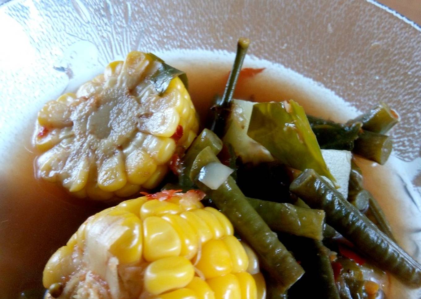 Asam Sunda dengan sayuran ringan