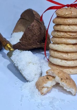 عکسی از دستور شیرینی نارگیلی بازاری