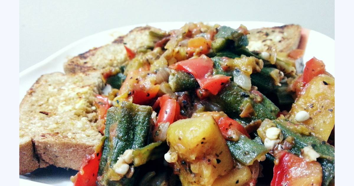 Ratatouille with Garlic Bread Recipe by Darsh Cookpad
