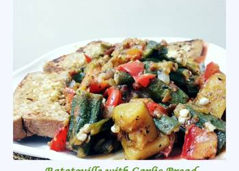 Without Fail Prepare Recipe Ratatouille with Garlic Bread Delicious