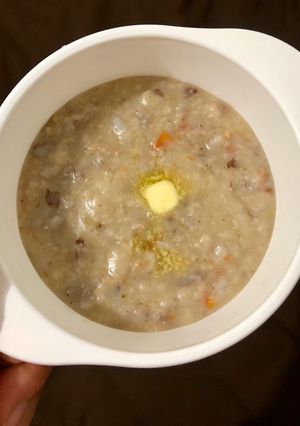 Foto resep Mpasi 8 bulan(beras putih merah, tomat, brokoli, daging sapi)