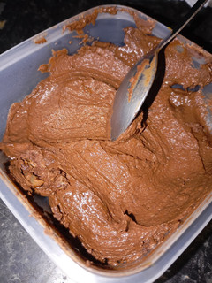 Una foto de Mousse proteica