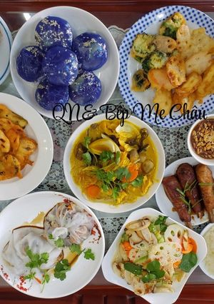Hình của món Mâm cơm chay cúng rằm tháng Giêng (Quý Mão).