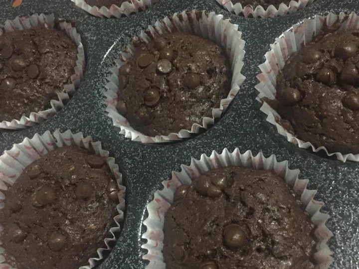 Cara Gampang Menyiapkan Resep  Banana Muffin double coklat yang Enak, Bisa Manjain Lidah