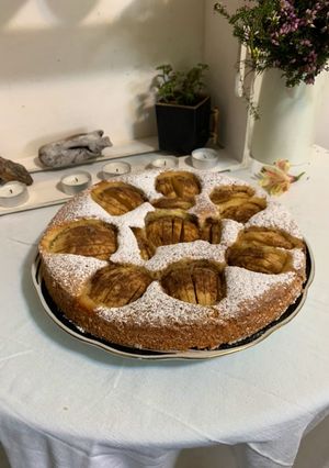 Una foto de Kuchen rústico de Manzana