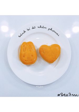Hình của món Bánh bí đỏ nhân phomai.
