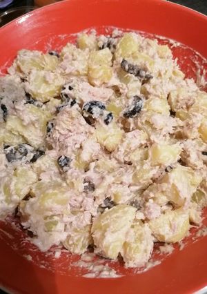 Une photo de Salade de pommes de terre au thon