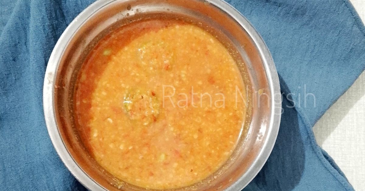 Sambal Kacang Untuk Lontong Isi dan Gorengan