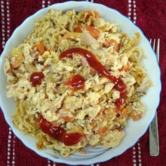 A picture of Egg Bhurji Noodles.