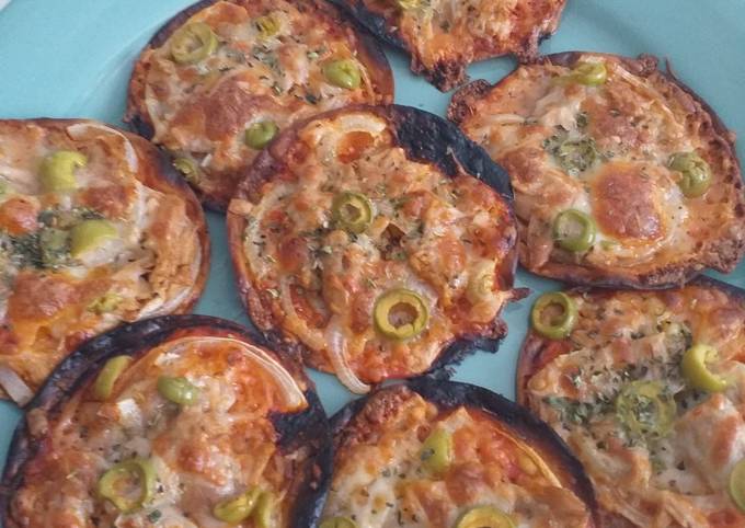 Mini pizzas de obleas