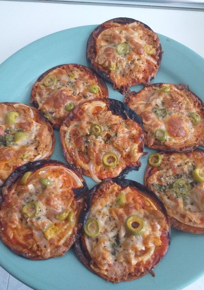 Una foto de Mini pizzas de obleas