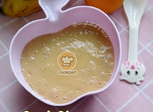 Gambar Puri Pisang Masam Manis (Baby 6 Months) 🍌🍊