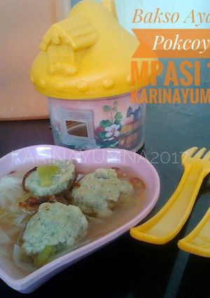 Foto resep Bakso Ayam Pokcoy MPASI 1y +