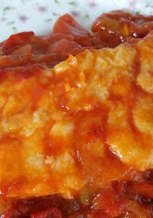 Foto principal de Bacalao fresco con tomate y pimientos🍅🌶