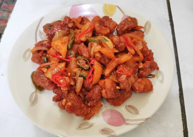 Resep Ayam Tepung Asam Manis, Lezat Sekali