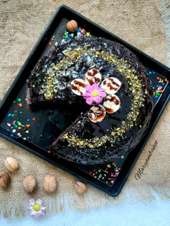 عکسی از دستور کیک شکلاتی روسی