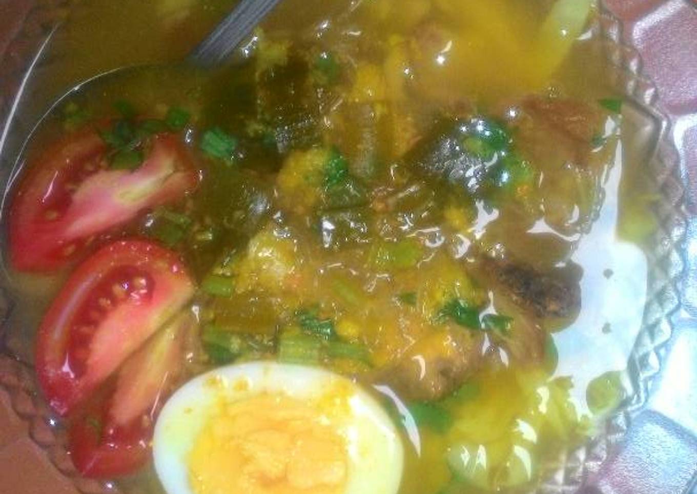 Soto ayam bening (No santan)