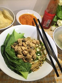 Foto resep Mie ayam jamur plus baso
