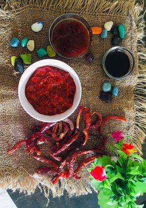 A picture of Jain Schewan sauce.